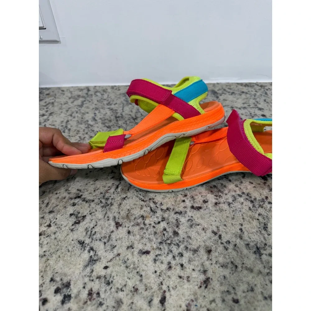 Merrell Kids Athletic Sandals Orange Pink Lime Green MK164949‎ Size 5M